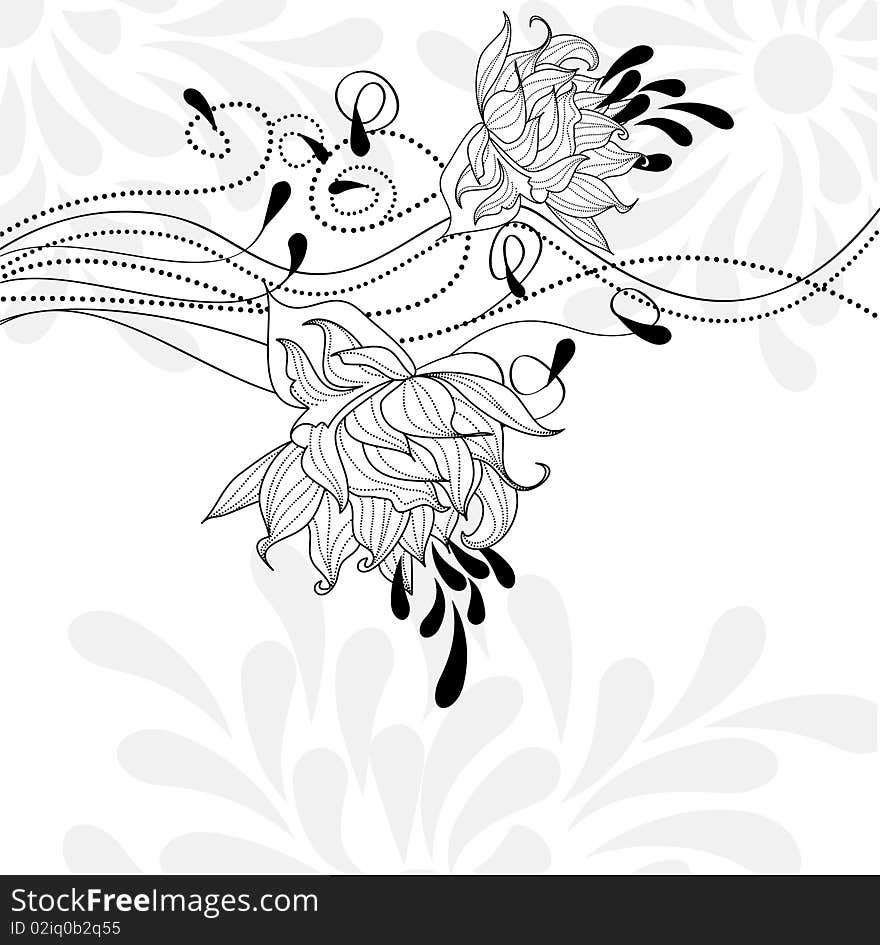 Template for decorative card. Universal template for greeting card, web page, background