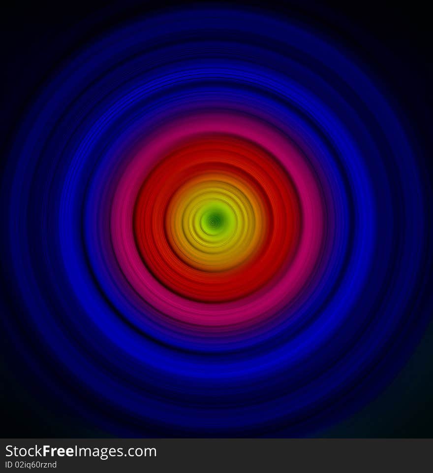 The abstract colorful concentric texture. The abstract colorful concentric texture