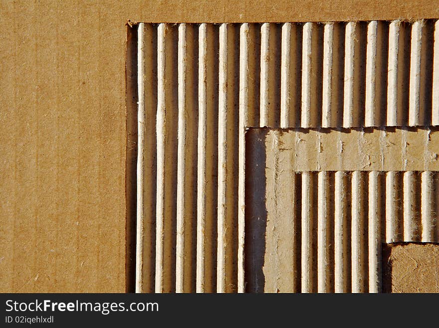 Wavy layers of a cardboard. Wavy layers of a cardboard