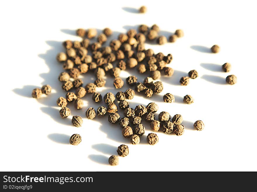 Black pepper grains