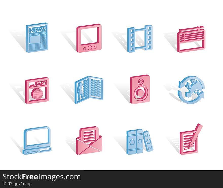 Media and information icons