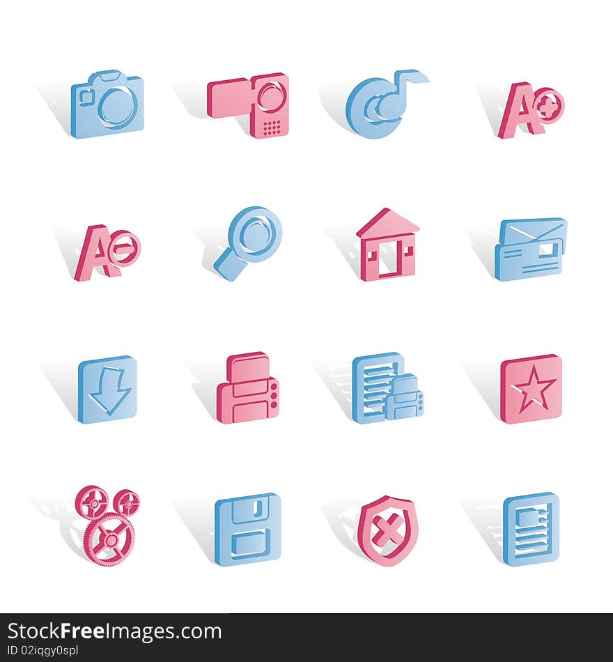 Internet and Website icons - Vector Icon Set