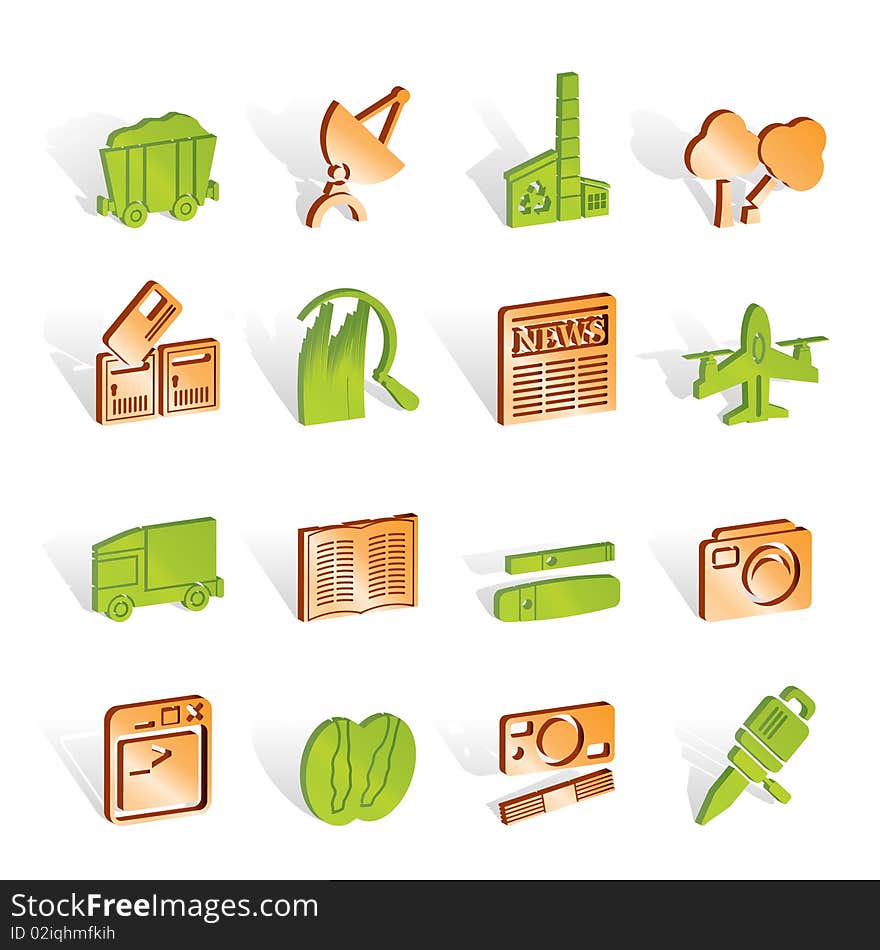 Business and industry icons - Vector Icon set