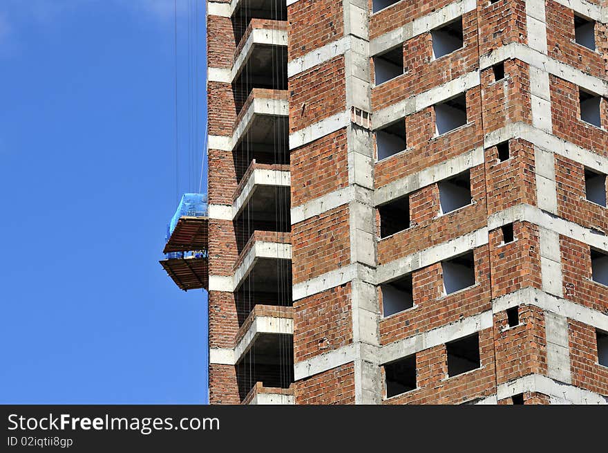 Building in brazil in the middle of construction. Building in brazil in the middle of construction