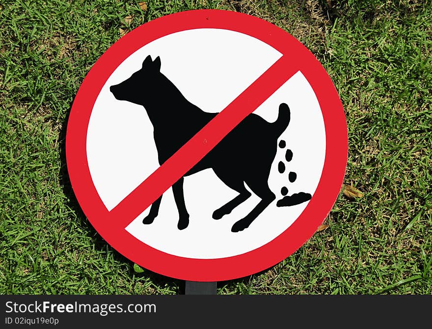 No Dog Poop sign