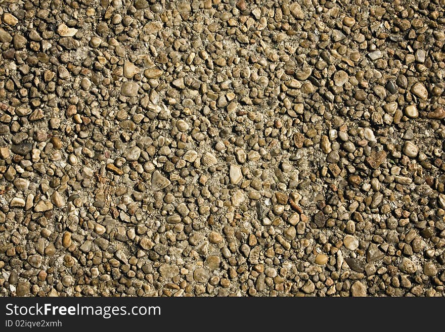 Horizontal pebble stone sidewalk background. Horizontal pebble stone sidewalk background