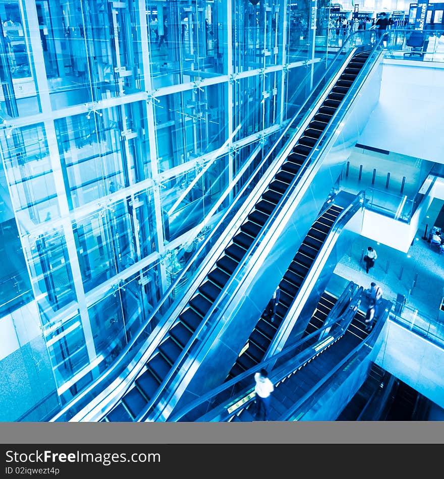 Interior of the shanghai airport,modern building concept. Interior of the shanghai airport,modern building concept.