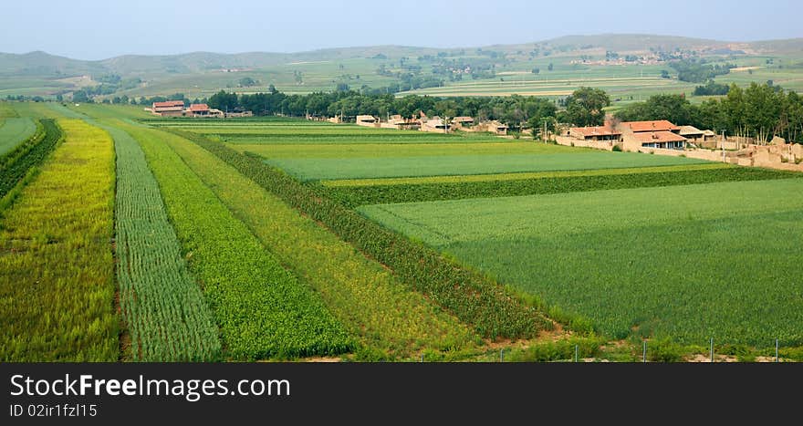 Inner mongolia: village and farmland