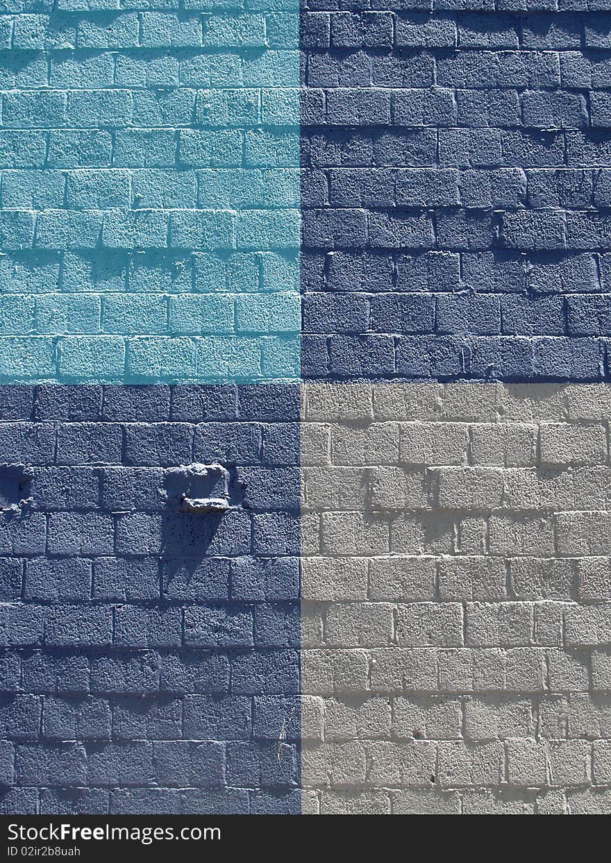 Divided, Painted wall. North Carolina.