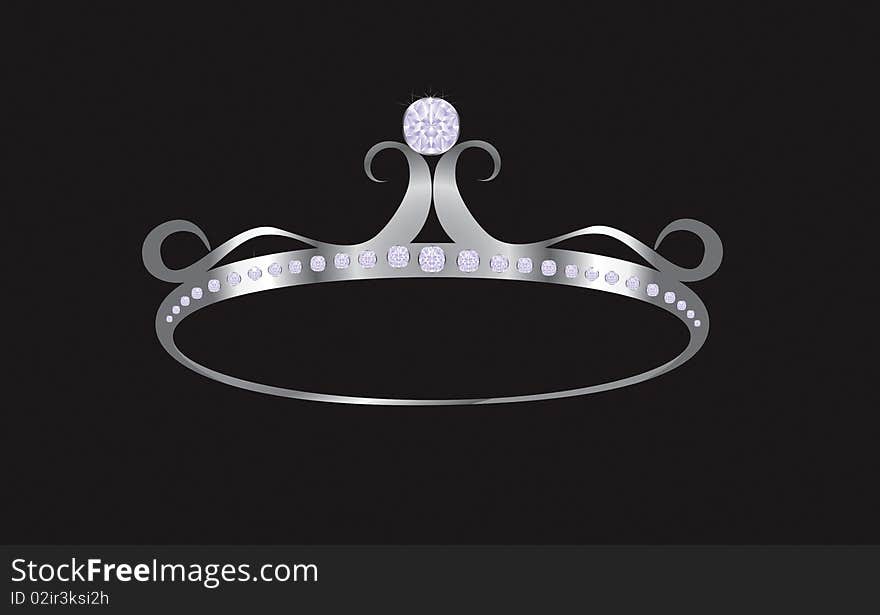 Illustration of platinum crowns created in illustrator software