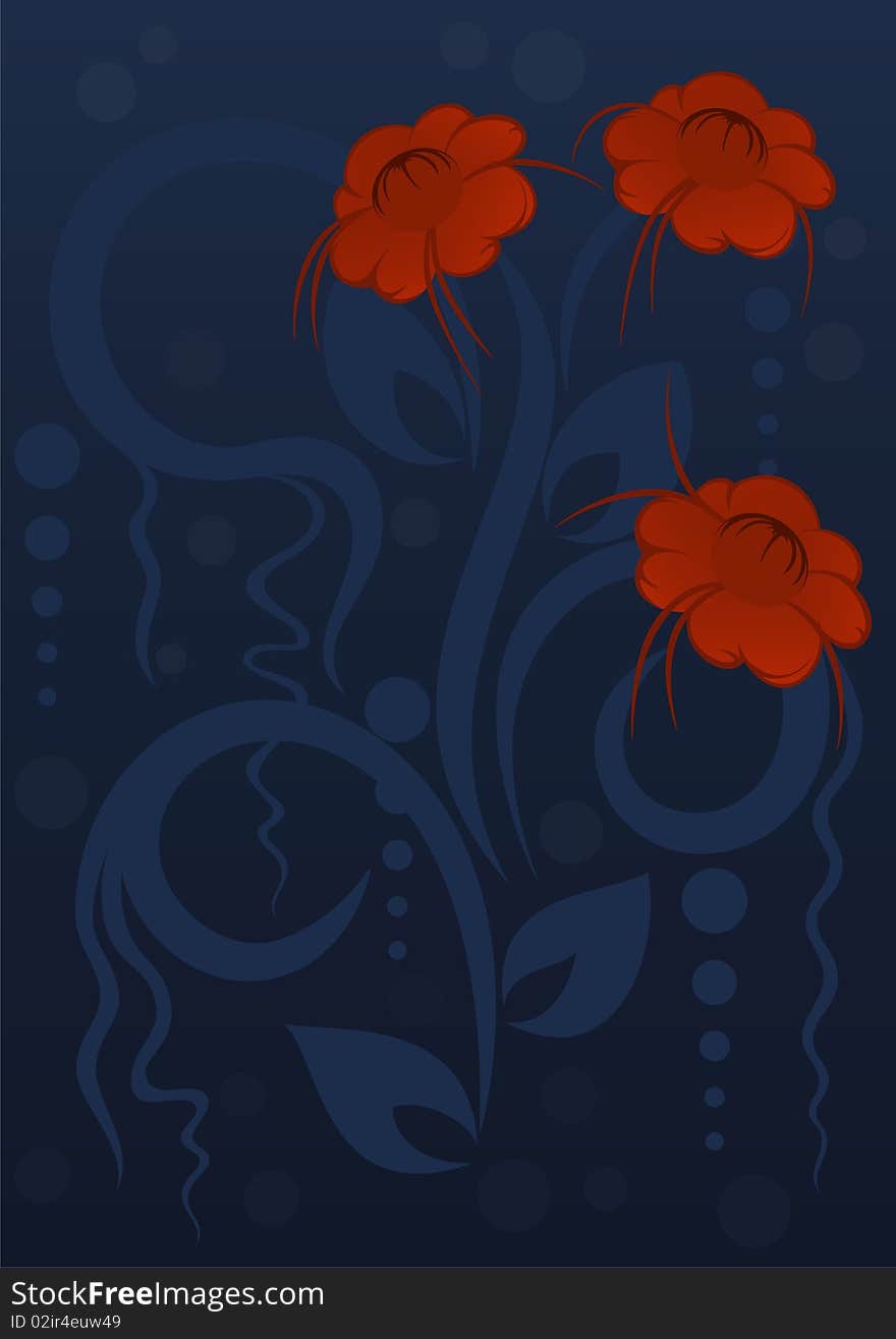 Background with flowers