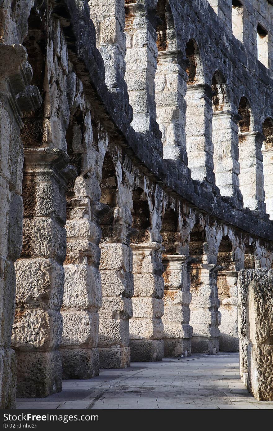 Ancient Roman Arena in Pula