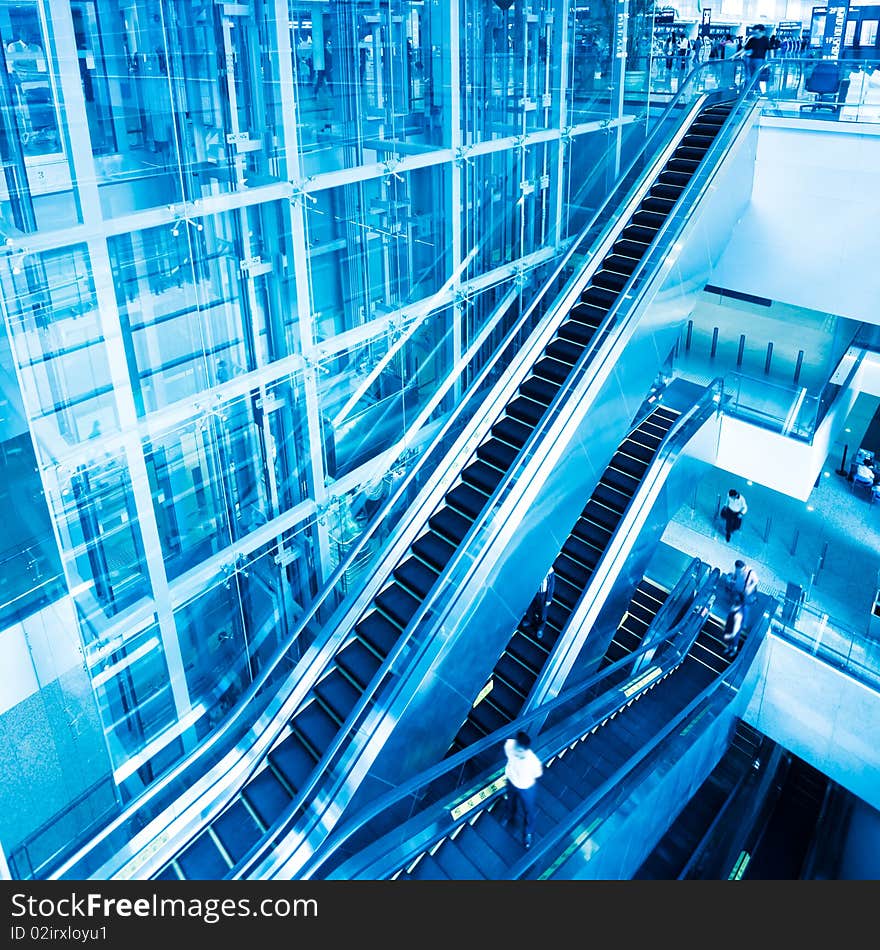 Interior of the shanghai airport,modern building concept. Interior of the shanghai airport,modern building concept.