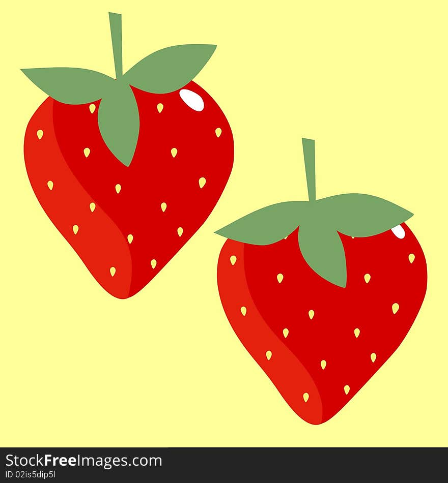 Vector illustration of texture strawberry