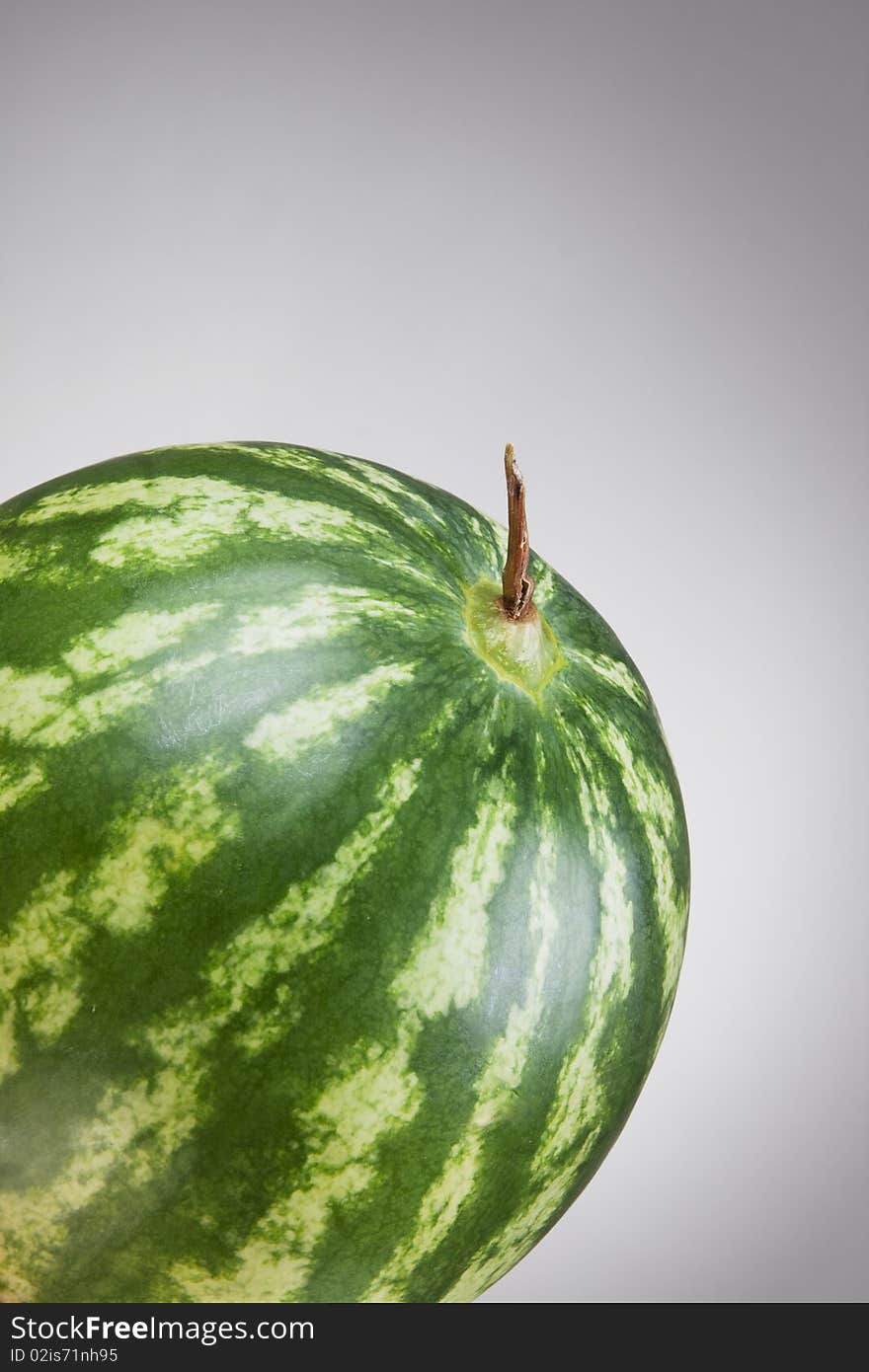 Water-melon on gray background. Water-melon on gray background