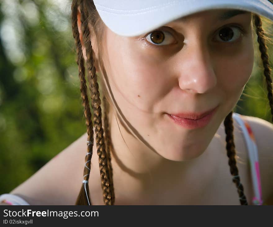 Close-up girls portrait