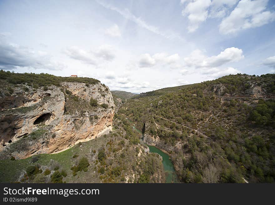 Mountain and river scenery