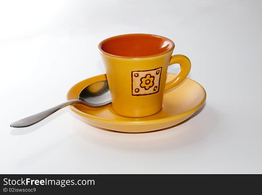 Coffee cup on white background. Coffee cup on white background