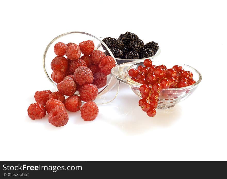 Raspberries, blackberries and currants