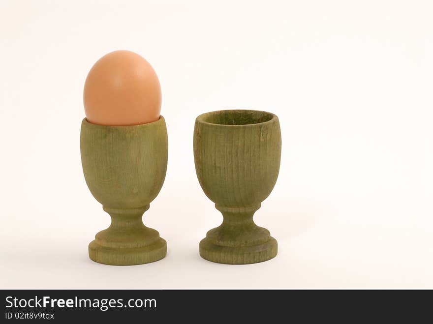 Eggs with the white background