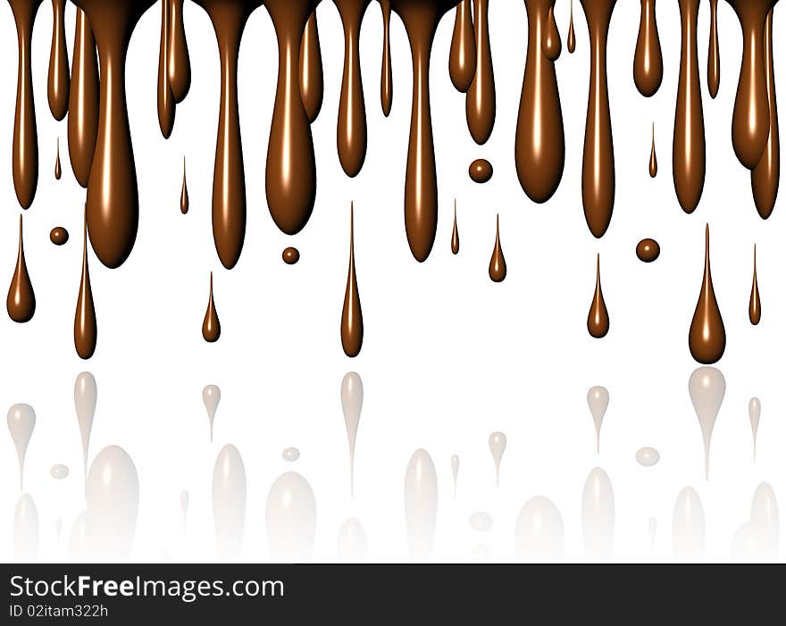 A Chocolate, or Coffe Drops Background. A Chocolate, or Coffe Drops Background