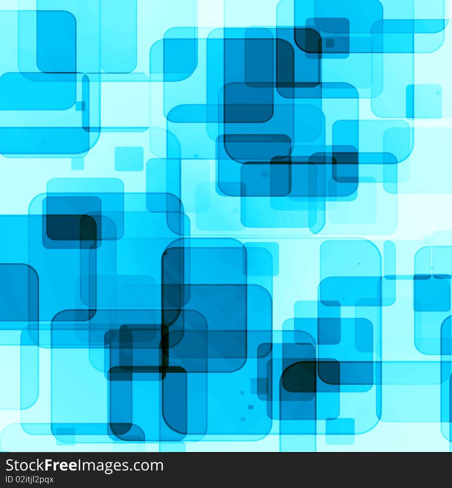 Abstract background with transparent squares.