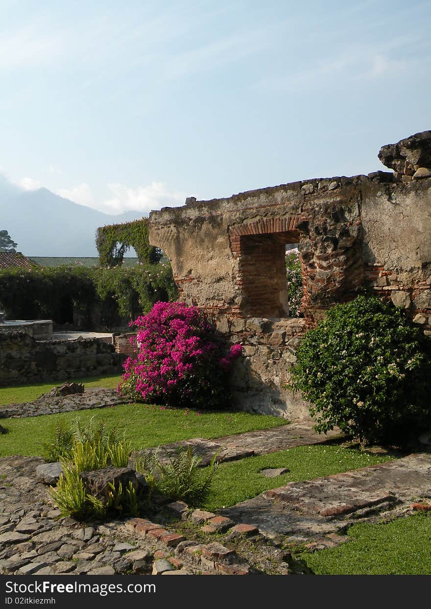 The knowledge of our past is important for our future. So it`s only right to take care for our heritage...This are ruins in Antigua, Guatemala, what was left after 1773 earthquake.