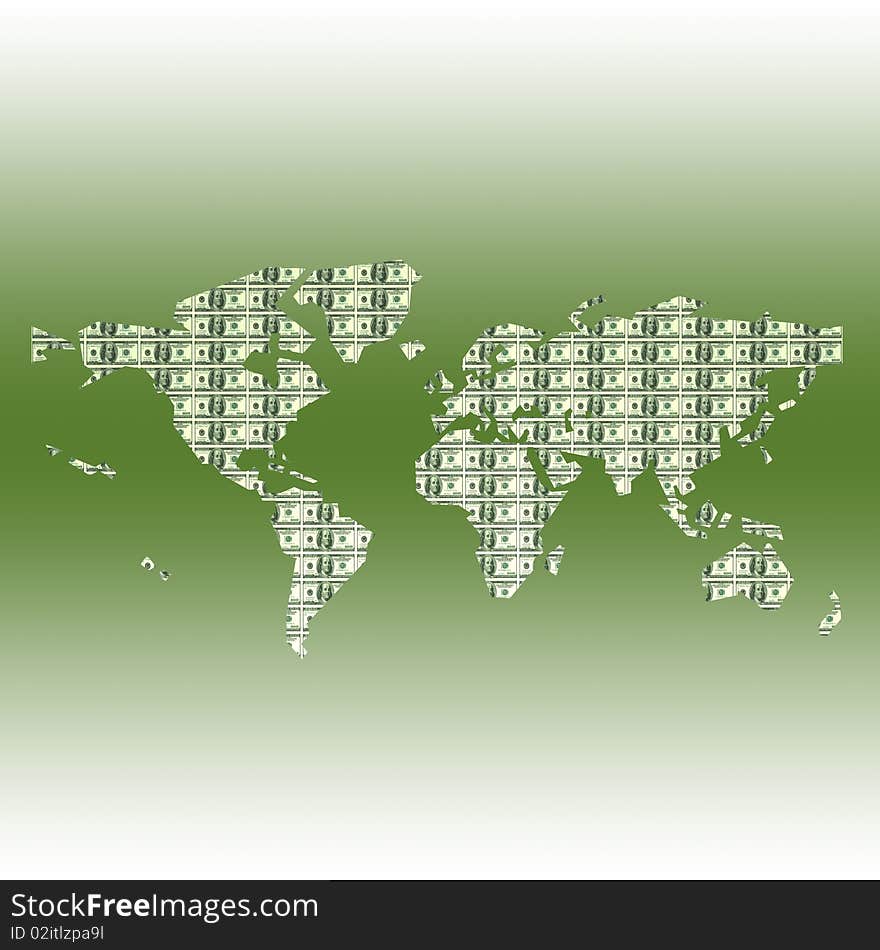 Dollar World Map