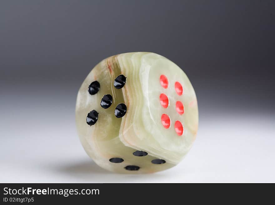 Marble dice cube