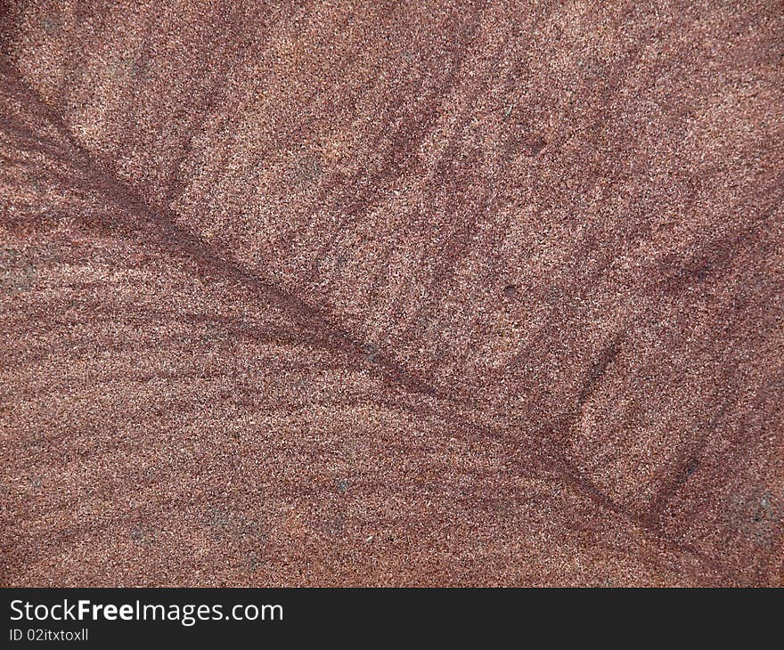 Structures in an sandstone, close-up