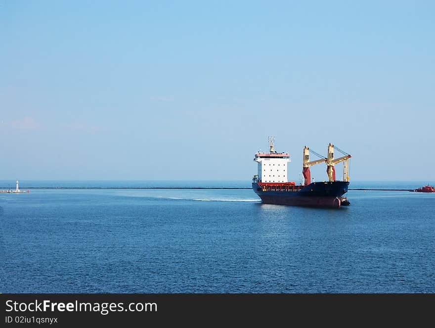 The vessel calling at the port of Odessa