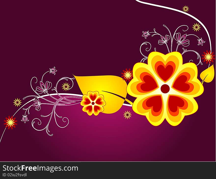 Abstract Floral Background