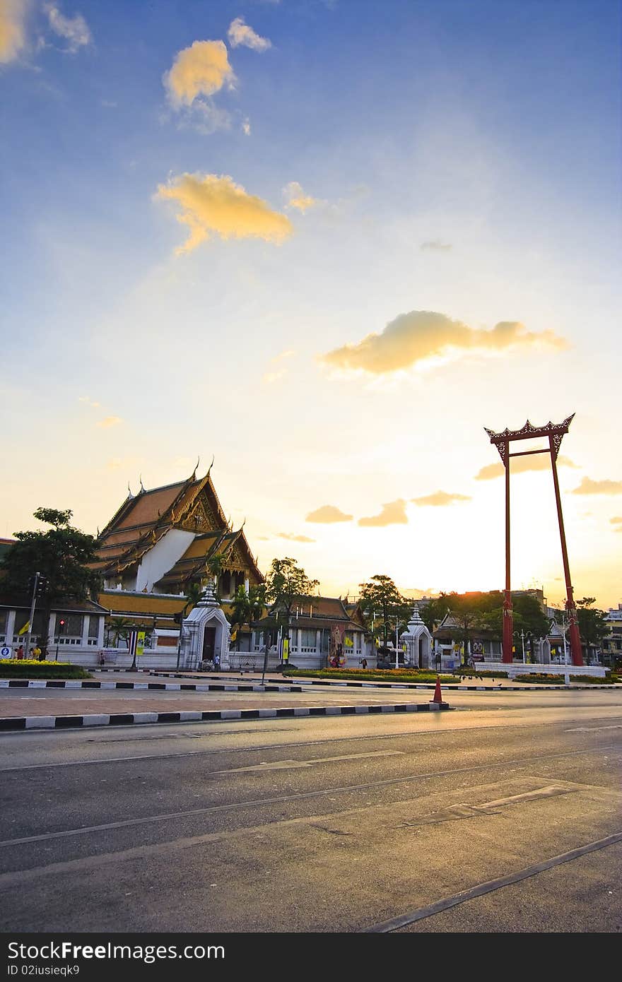 Old Thai Temple in Bangkok.