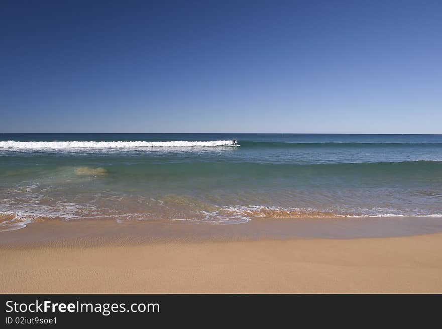 Lone Surfer, Beautiful Day