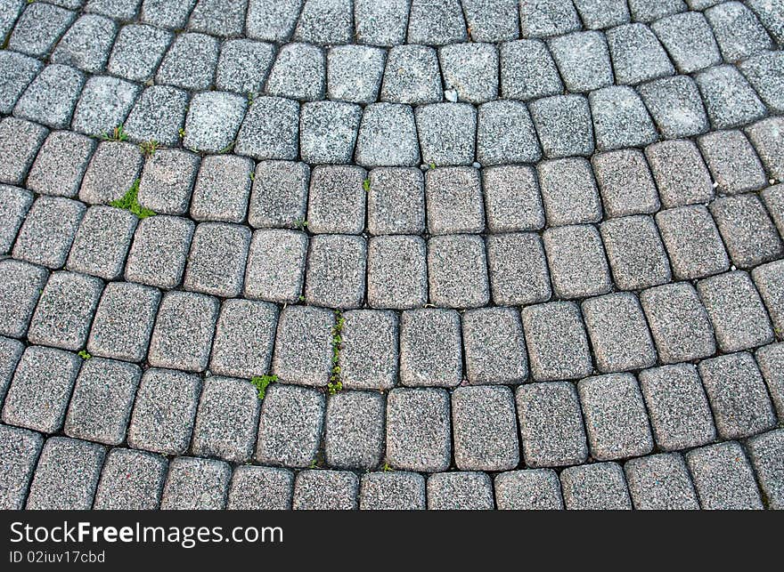 Stone paved road with nobody. Stone paved road with nobody