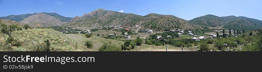 Panoramic View Of Hills