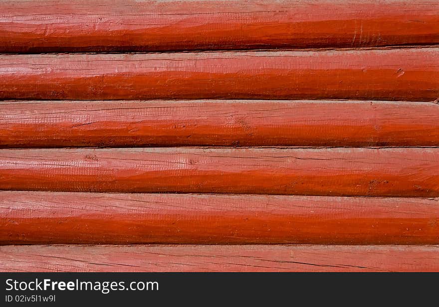 Background of old red wooden boards (beams). Background of old red wooden boards (beams)