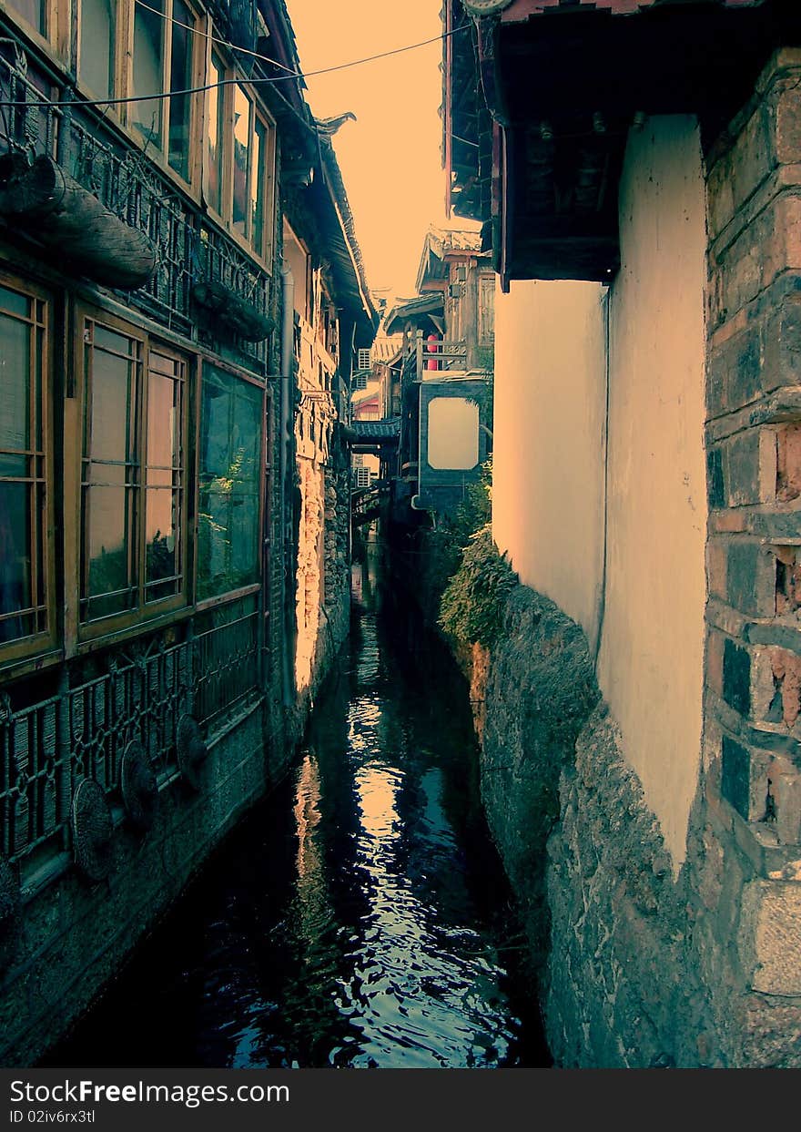 Bridges & Streams, Lijiang, Yunnan, China, the most beautiful old towns at the plateau of China. Bridges & Streams, Lijiang, Yunnan, China, the most beautiful old towns at the plateau of China