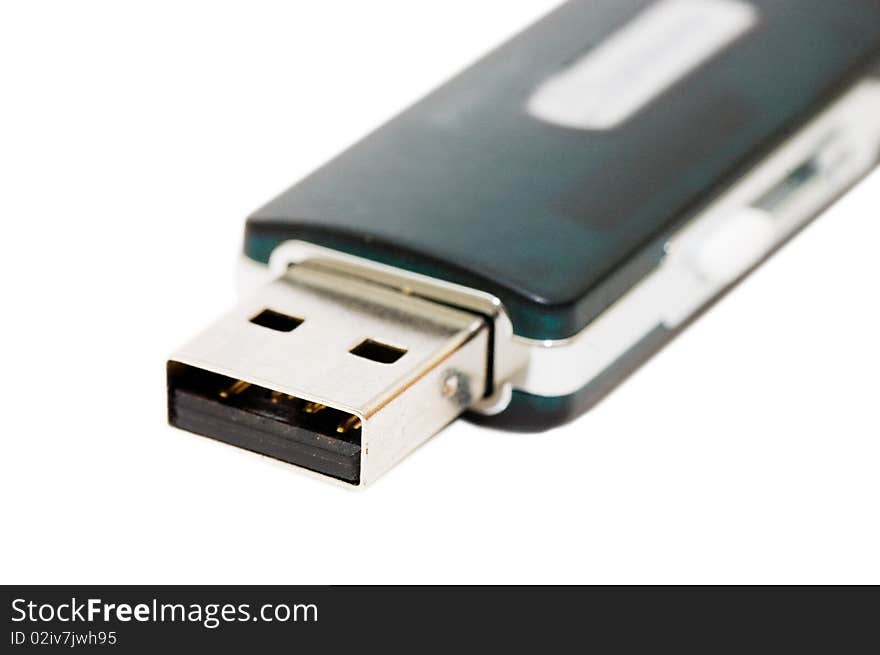 USB flash drive isolated over white