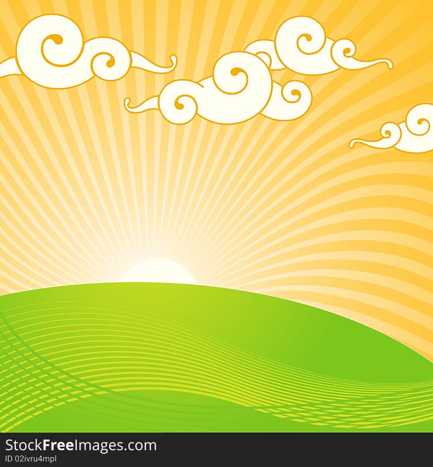 Background for design with abstract forms of different colours. Background for design with abstract forms of different colours