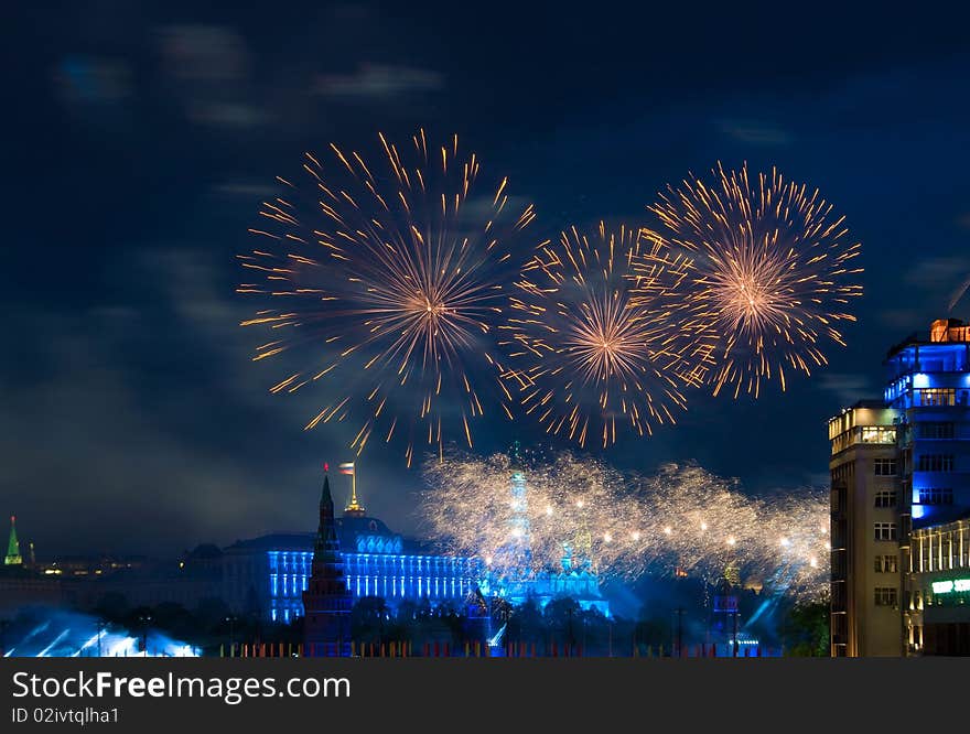 Firework over Moscow