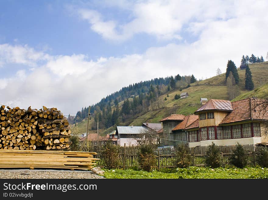 Mountain landscape, photo taken in Romania Fundatica