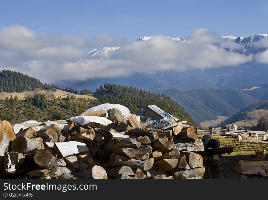 Mountain landscape, photo taken in Romania Fundatica