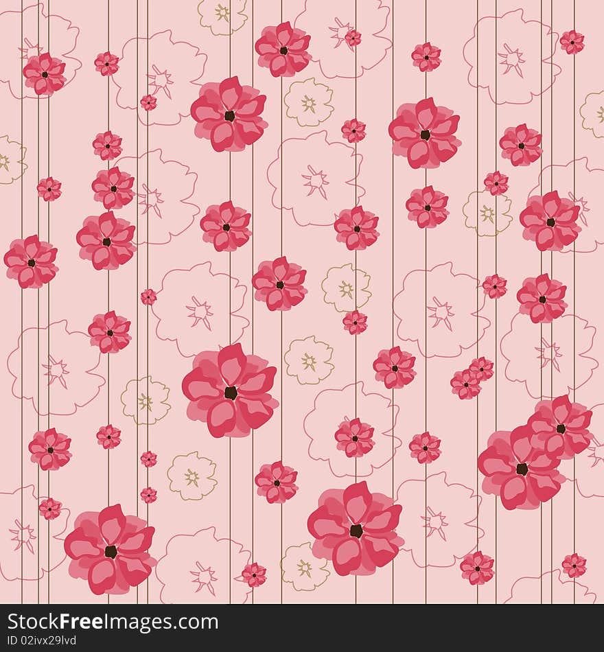 Floral Pink Background