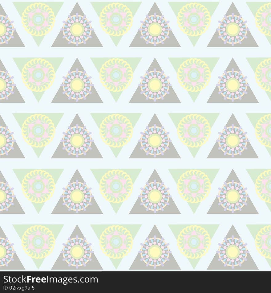 Seamless background pattern with geomentrical ornament