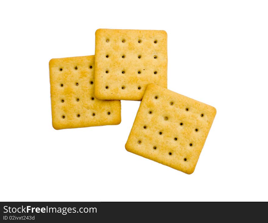 Cookies on a white background