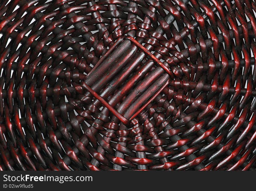 Texture of rattan - detail of a basket