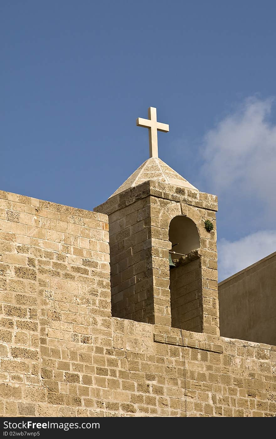 Cross on top of church roof, in the old part of Jaffa ( Tel-Aviv), Israel. Cross on top of church roof, in the old part of Jaffa ( Tel-Aviv), Israel