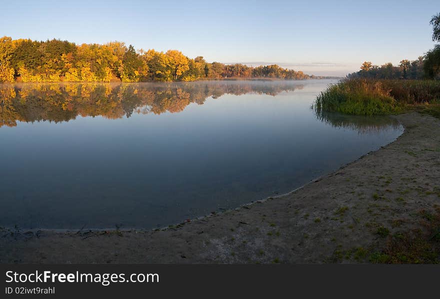 Fog Morning On The Lake