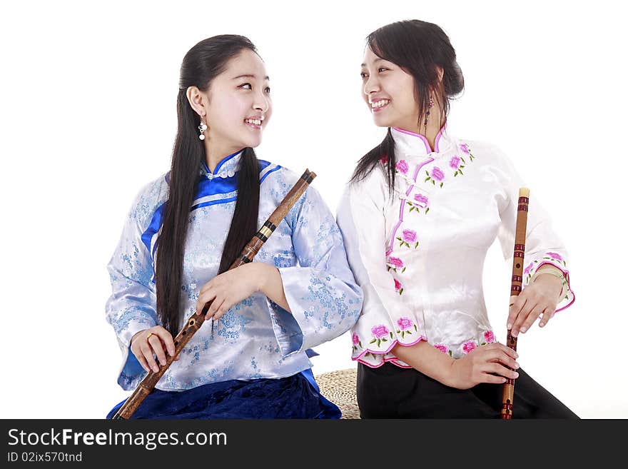 Two young performers